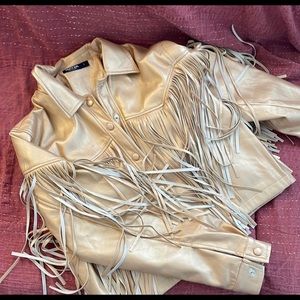 Gold fringe jacket